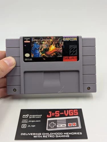 King of the Dragons SNES – Non-Working Cartridge – Authentic – For Repair
