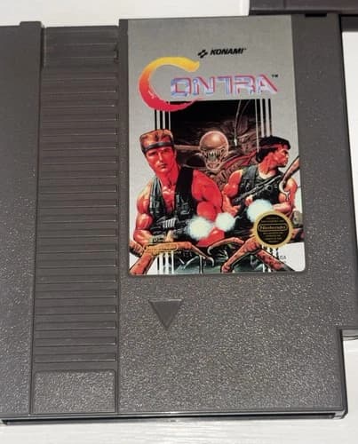 Contra NES Nintendo (1988) Authentic Tested Working Original Konami Cart Only