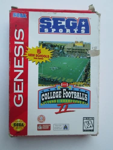 College Football's National Championship II (Sega Genesis, 1995) NTSC-US-CA