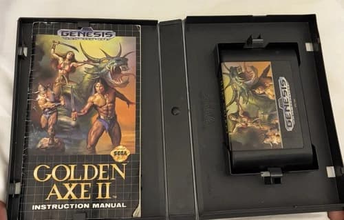 SEGA Golden Axe II Sega Genesis Complete Manual Included Multiplayer Beat 'Em Up