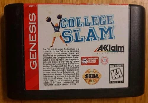 College Slam NCAA Basketball (Sega Genesis) CARTRIDGE ONLY