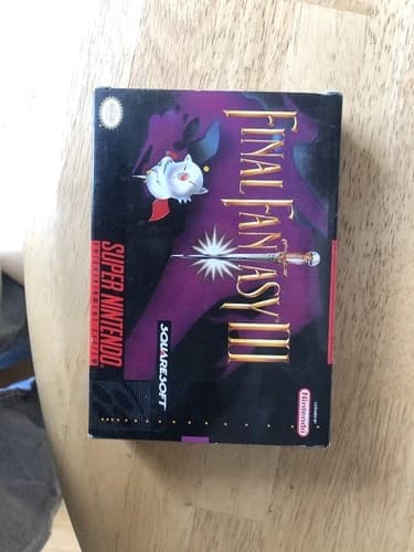 Final Fantasy III 3 Super Nintendo SNES Game Complete In Box