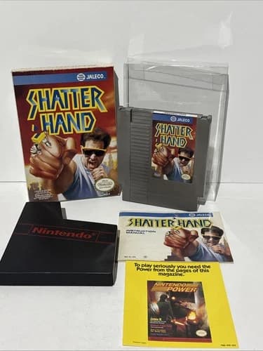 RARE Shatterhand (NES Nintendo Entertainment System, 1991) CIB Very Good Cond