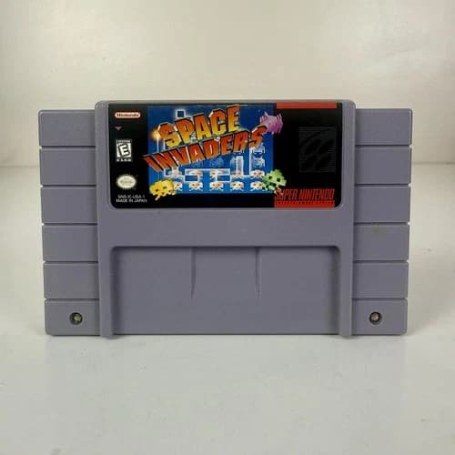 Space Invaders (Super Nintendo, 1992) SNES Authentic Tested Working Cartridge