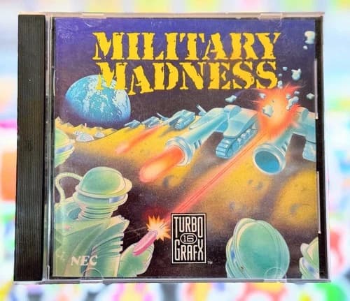 Military Madness (TurboGrafx-16, 1989) CIB Manual Teste