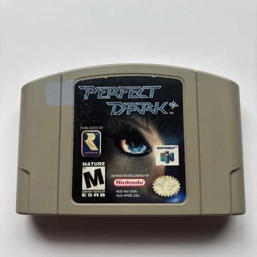 Perfect Dark Nintendo 64 N64 Authentic Cleaned Tested Retro FPS Shooter Original