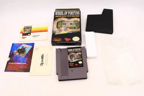 Wheel of Fortune Nintendo NES Video Game Complete in Box W/Inst Reg Card CIB