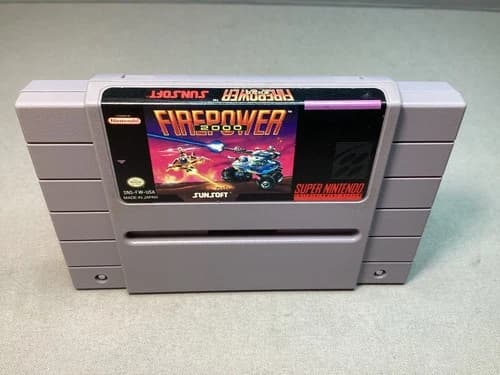 Firepower 2000 (Super Nintendo Entertainment System, 1992) Authentic