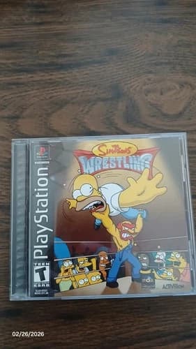 The Simpsons Wrestling (Sony PlayStation 1, 2001) Complete With Manual