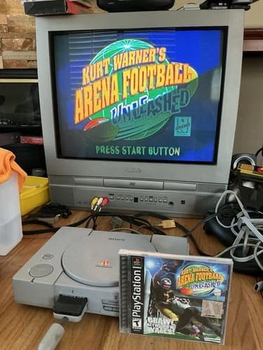 Kurt Warner's Arena Football Unleashed: (Sony PlayStation 1, 2000) CIB TESTED