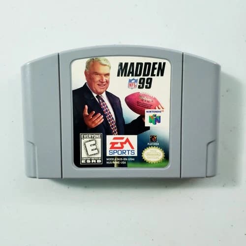 Madden NFL 99 N64 (Nintendo 64) Cartridge Only tested and works