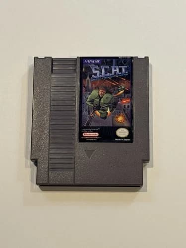 S.C.A.T.: Special Cybernetic Attack Team (Nintendo NES, 1991) SCAT, Tested Cart