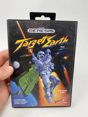 Target Earth Sega Genesis, 1990 CIB Complete w Manual – Tested