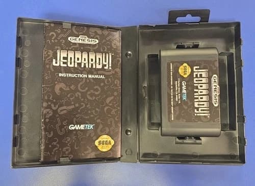 Jeopardy (Sega Genesis, 1992) Great Condition! Free Shipping!