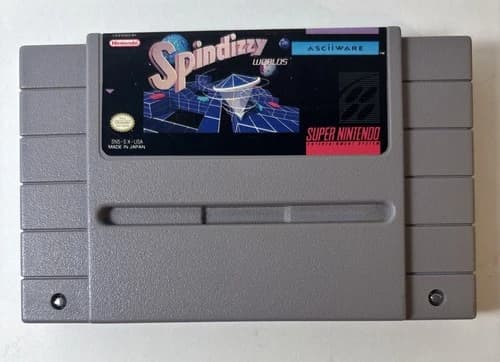 Spindizzy Worlds (SNES) – Authentic Super Nintendo Game Cartridge