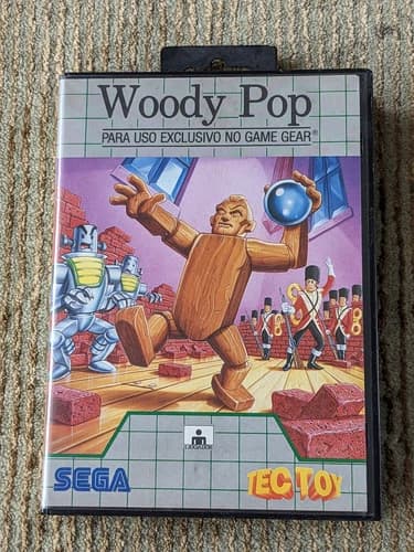 Woody Pop Sega Game Gear TecToy Tec Toy Complete CIB Tested US SELLER