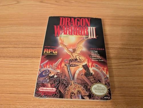 Dragon Warrior III 3 (Nintendo NES) With Box And Manual Authentic