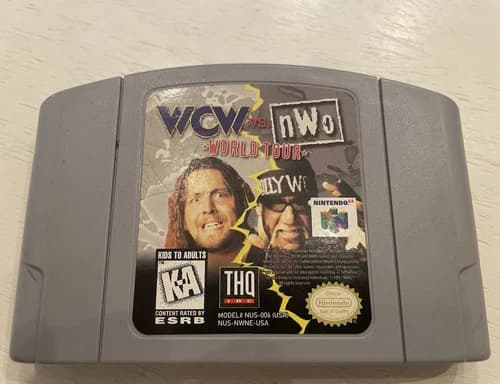 THQ WCW vs nWo: World Tour for Nintendo 64 N64 T-Teen NTSC-U/C Cartridge