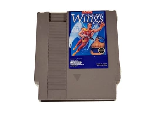 Legendary Wings Nintendo NES Video Game Authentic Vintage Cleaned Tested