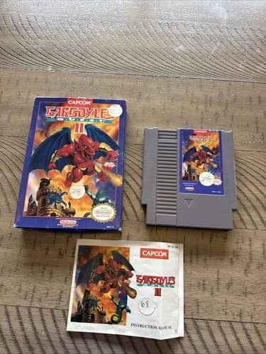 Gargoyle's Quest II 2 - NES, 1990 Nintendo Complete In Box CIB Capcom Tested