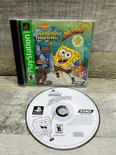 SpongeBob SquarePants SuperSponge Sony PlayStation 1 2001 PS1