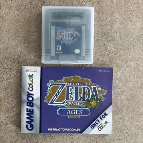 Legend of Zelda Oracle of Ages Nintendo Game Boy Color Tested and Working