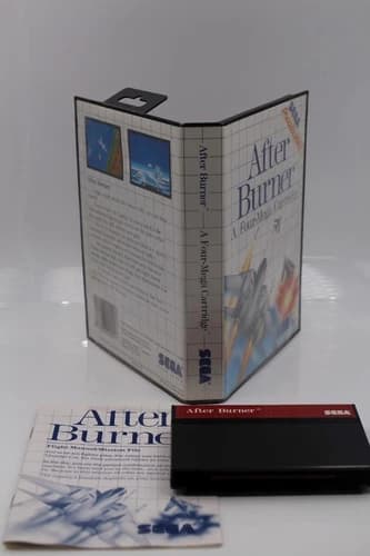 After Burner Sega Master System Complete CIB Manual Box game Tested!