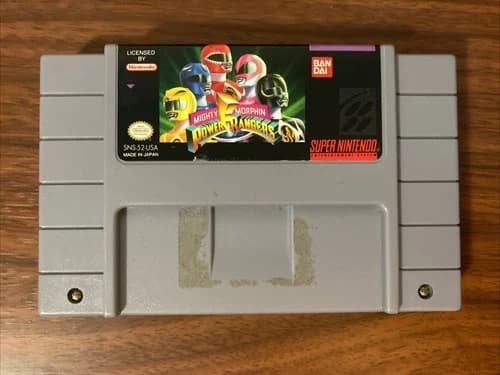 Mighty Morphin Power Rangers SNES Super Nintendo Tested Working