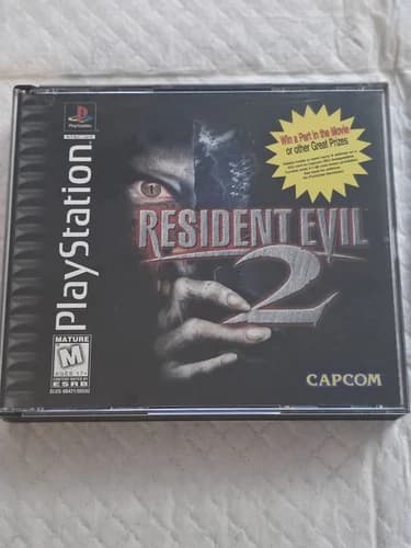 Resident Evil 2 Sony PlayStation 1 PS1 Black Label Complete Discs Great Cond.