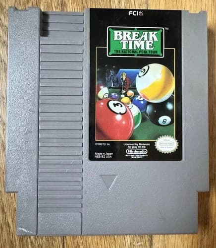 Break Time: The National Pool Tour (Nintendo Entertainment System, 1993) Tested