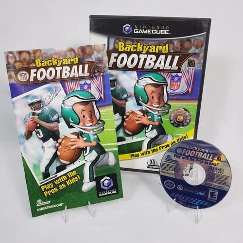 Backyard Football (Nintendo GameCube, 2002) Complete CIB Tested & Working