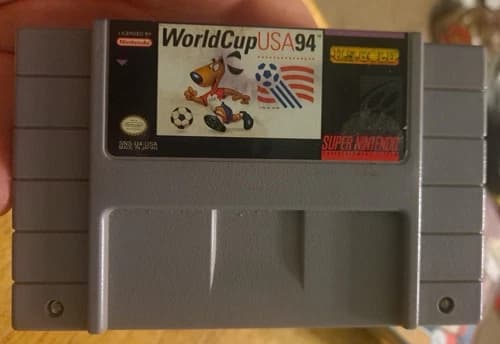 World Cup Soccee USA 94 (Super Nintendo SNES, 1994) Authentic Cartridge Only