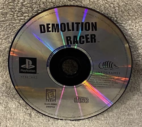 Demolition Racer (Sony PlayStation 1, 1999) **TESTED** Disc Only PS1