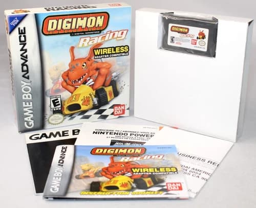 Digimon Racing GBA Game Boy Advance Complete CIB GREAT Condition w/ RARE REG!
