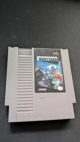 Nightshade Nintendo NES Authentic Grey Cartridge Tested Ultra 1992
