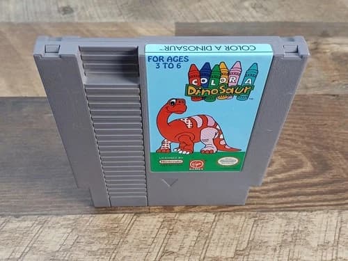 Color a Dinosaur (Nintendo Entertainment System, 1993) NES Game Only - Tested