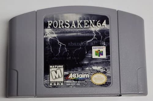 Forsaken 64 Nintendo 64 Authentic Game Cartridge Cart, 1998 N64 Tested Free Ship