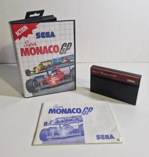 Super Monaco GP (Sega Master System) – Complete in Box – Tested