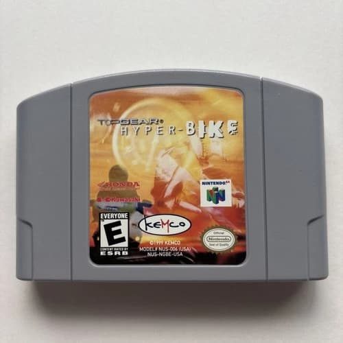 Top Gear Hyper-Bike Hyperbike N64 Nintendo 64 Cleaned Tested Authentic Retro