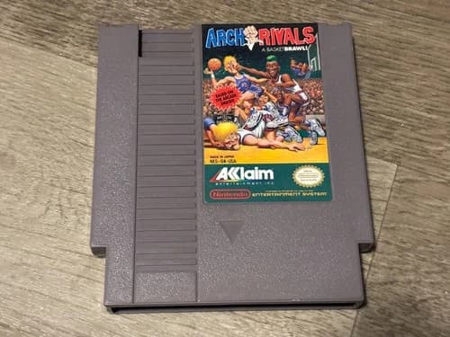 Arch Rivals Nintendo Nes Cleaned & Tested Authentic