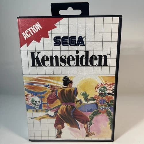 Kenseiden (Sega Master System SMS, 1988) CIB Complete w Manual