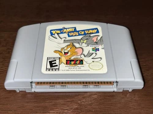 AUTHENTIC N64 Tom and Jerry In Fists Of Furry Cartridge *TESTED AND WORKING