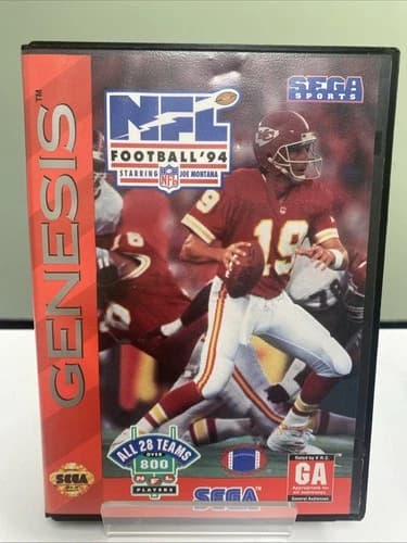 NFL Football '94 Starring Joe Montana (Sega Genesis, 1993) CIB