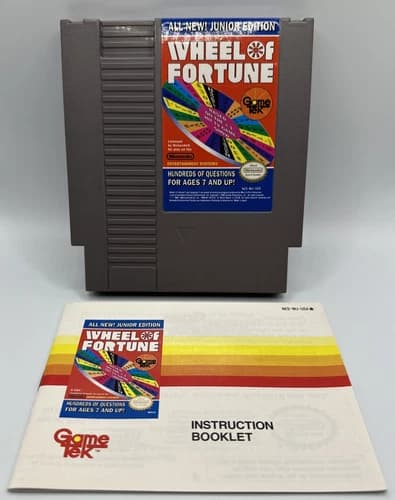 Wheel of Fortune -- Junior Edition (Nintendo Entertainment System, 1989) NES