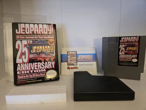 Jeopardy 25th Anniversary Edition Nintendo NES CIB Complete In Box