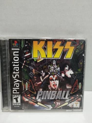 Kiss Pinball Sony PlayStation 1 PS1 ~ Complete! ~ Works Great! ~