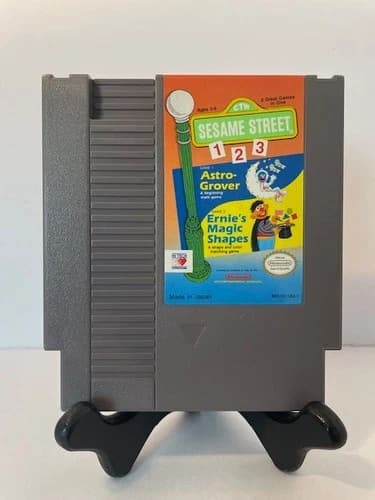 Sesame Street 123 (Nintendo NES -1A-) Cleaned Tested