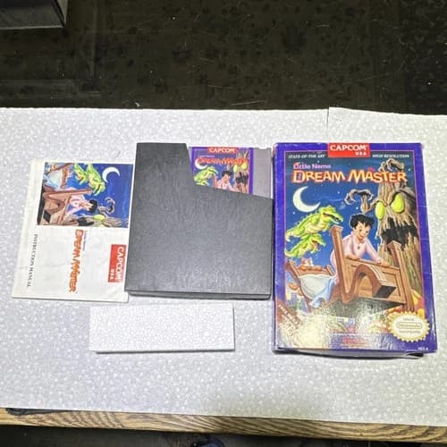 Little Nemo: The Dream Master NES Game Cartridge, Manual, Box by Capcom
