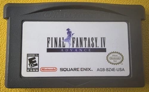 Final Fantasy IV Advance (2005) Nintendo Game Boy Advance Cartridge Only Working
