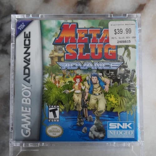 Game Boy Advance GBA Metal Slug Advance CIB COMPLETE VERY GOOD